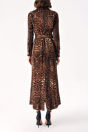 Pars Long dress with accessory and belt detail 94233