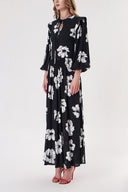 Black Balloon sleeve dart detail dress 94234