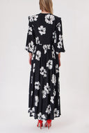 Black Balloon sleeve dart detail dress 94234