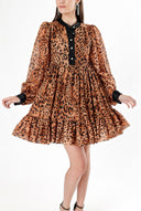 Pars Pleated short dress 94240