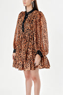 Pars Pleated short dress 94240