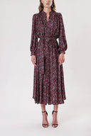 Pink Printed wide cut shirt dress 94247