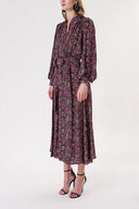 Pink Printed wide cut shirt dress 94247