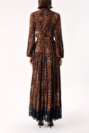 Pars LACE DETAILED DRESS WITH ELASTIC WAIST 94254