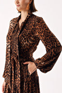 Pars LACE DETAILED DRESS WITH ELASTIC WAIST 94254