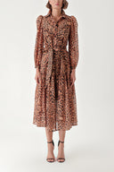 Pars Pleated maxi dress 94255