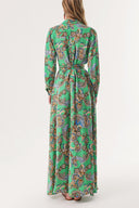 Green Wide cut shirt dress 94264