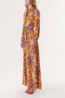 Orange Wide cut shirt dress 94264