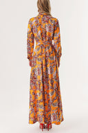 Orange Wide cut shirt dress 94264