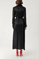 Black Wide cut shirt dress 94269