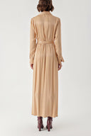 Beige Wide cut shirt dress 94269