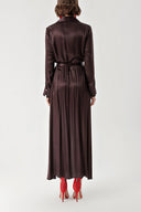 Brown Wide cut shirt dress 94269