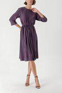 Purple Loose fit dress with seam detail 94276