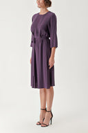 Purple Loose fit dress with seam detail 94276