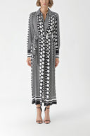 Black Shirt dress with ruffle detail 94299