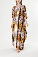 Patterned Loose fit dress with stitching details 94304