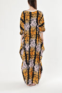 Patterned Loose fit dress with stitching details 94304