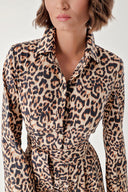 Pars Pleated long shirt dress 94319