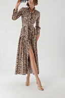 Pars Pleated long shirt dress 94319