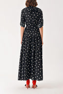 Spotted Frilly long shirt dress 94347