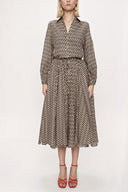 Beige Printed shirt dress 94349