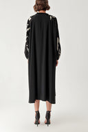 Black Loose-fit dress with garni detail 94360