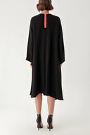 Black Loose-fit dress with garni detail 94361