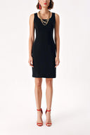 Black Sleeveless tight mini dress 94382
