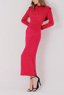 Fuchsia Padded body-hugging dress 94406