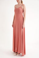 Light Pink Strappy stone-detailed comfortable godel dress 94457