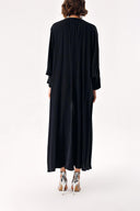 Black Long caftan with long sleeves 94466