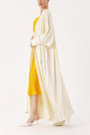 Beige Crystal Stone embroidered long sleeve caftan 94467