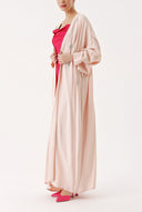 Pink Crystal Stone embroidered long sleeve caftan 94467