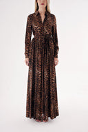 Pars Printed wide cut shirt dress 94499