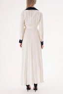 Spotted Wide neck padded dress 94513