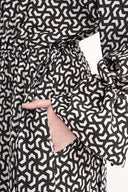 Black Lace detailed shirt dress 94564