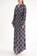 Lilac Lace detailed shirt dress 94564