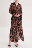 Patterned Lace detailed shirt dress 94564