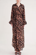 Patterned Lace detailed shirt dress 94564