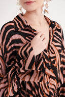 Patterned Lace detailed shirt dress 94564