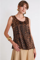 Pars Loose cut sleeveless blouse 19934