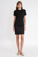 Black Crew neck short-sleeved t-shirt 19940