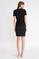 Black Crew neck short-sleeved t-shirt 19940