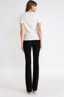 White Crew neck short-sleeved t-shirt 19940