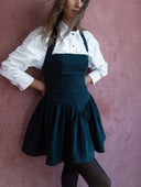 Black Fitted  gathered mini dress 94600