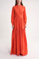 Cinnamon Gathered long shirt dress with belt detail 94613