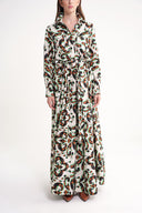 Mixed Colors Wide cut long shirt dress 94652