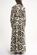 Mixed Colors Wide cut long shirt dress 94652