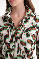 Mixed Colors Wide cut long shirt dress 94652