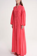 Coral Loose fit dress with special stitching details 94654